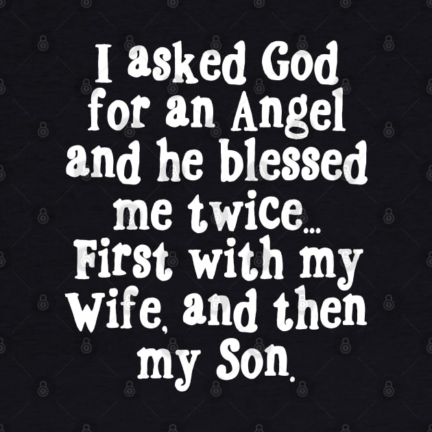 Blessed with 2 angels...  Wife/Son by Illustratorator